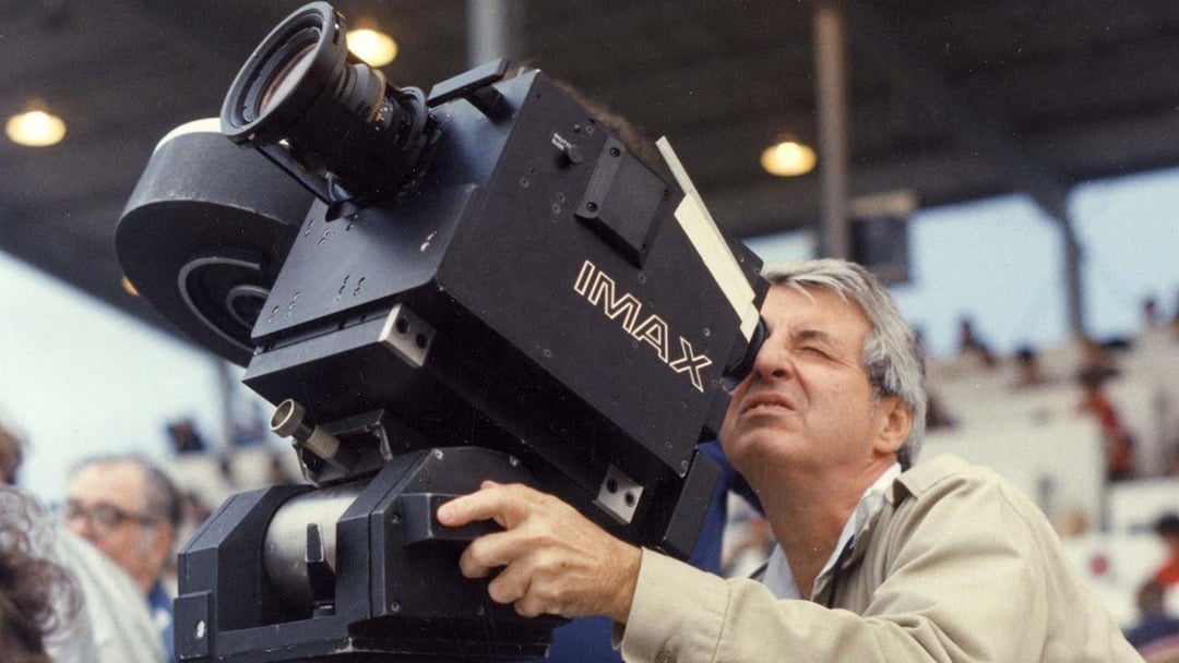 Director with IMAX camera.