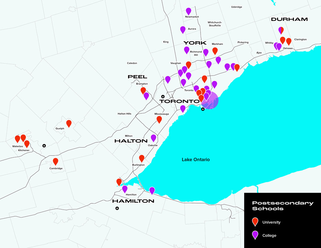 tg talentcampaign map toronto global toronto region